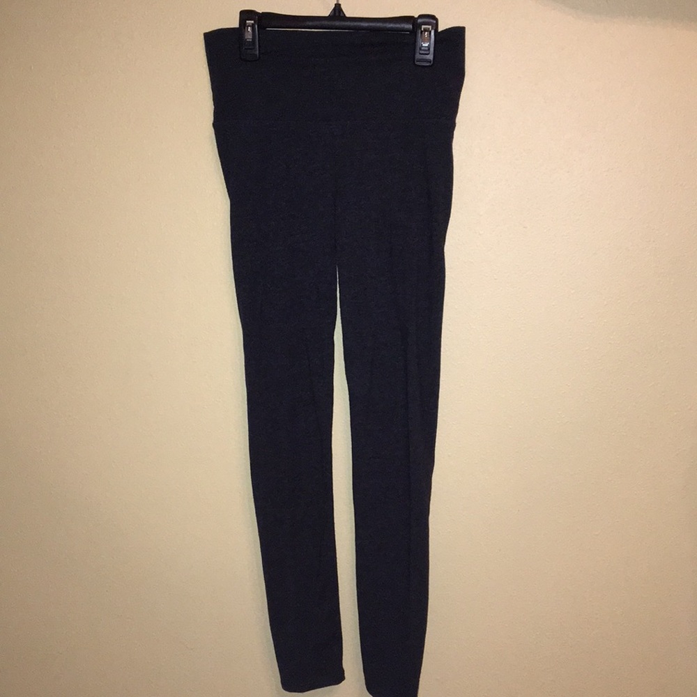 Heather Dark Gray skinny yoga leggings size M